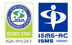 JQA認定シンボルとISMS-AC認定シンボル